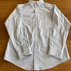 Blue plaid Chess Club dress shirt size medium